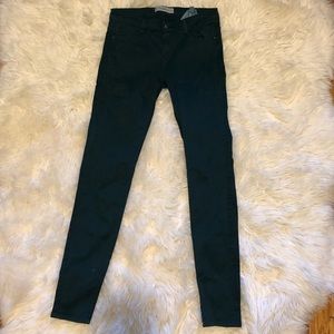 Emerald Green Skinny Jeans from Zara